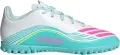 Сороконіжки (шиповки) дитячі Adidas F50 MESSI CLUB TF біло-бірюзово-рожеві JQ0949