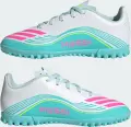 Сороконіжки (шиповки) дитячі Adidas F50 MESSI CLUB TF біло-бірюзово-рожеві JQ0949