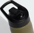 Пляшка для води Adidas METAL BOTTLE SCREW TOP 600 мл оливково-чорна KS9669