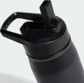 Пляшка для води Adidas METAL BOTTLE STRAW 600 мл чорна KV8999