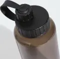 Пляшка для води Adidas TRITAN WATER BOTTLE 1000 мл коричнево-чорна KS9672