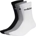 Шкарпетки Adidas LINEAR CREW CUSHIONED 3P білі, сірі, чорні (3 пари) IC1302