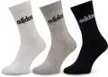 Шкарпетки Adidas LINEAR CREW CUSHIONED 3P білі, сірі, чорні (3 пари) IC1302