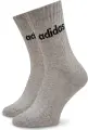 Шкарпетки Adidas LINEAR CREW CUSHIONED 3P білі, сірі, чорні (3 пари) IC1302