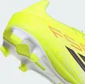 Бутсы Adidas F50 CLUB FG/MG желто-бело-черные JR9053