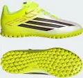 Сороконожки (шиповки) детские Adidas F50 CLUB H&L TF желто-бело-черные JS1484