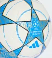 Футбольный мяч Adidas UCL TRAINING 25/26 LEAGUE STAGE бело-голубо-золотой Размер 4 JP1534