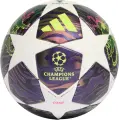 Футбольный мяч Adidas UEFA CHAMPIONS LEAGUE FINAL COMPETITION бело-фиолетово-лаймовый Размер 5 JX9096