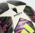 Футбольный мяч Adidas UEFA CHAMPIONS LEAGUE FINAL COMPETITION бело-фиолетово-лаймовый Размер 5 JX9096