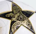 Футбольний м'яч Adidas UCL LEAGUE 25/26 LEAGUE STAGE біло-чорно-золотий Розмір 5 JZ9995