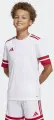Футболка джерси детская Adidas SQUADRA 25 JERSEY бело-красная JJ0059