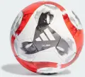 Футбольний м’яч Adidas TIRO PRO біло-чорно-сріблясто-червоний Розмір 5HT2428