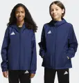 Ветровка детская Adidas ENTRADA 26 ALL WEATHER JACKET темно-сине-белая JZ9103