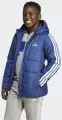 Куртка утепленная детская Adidas ESSENTIALS 3-STRIPES PADDED KIDS темно-сине-белая JL7403