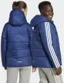 Куртка утепленная детская Adidas ESSENTIALS 3-STRIPES PADDED KIDS темно-сине-белая JL7403