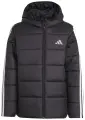 Куртка утепленная детская Adidas ESSENTIALS 3-STRIPES PADDED KIDS черно-белая JL7402