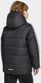 Куртка утепленная детская Adidas ESSENTIALS 3-STRIPES PADDED KIDS черно-белая JL7402