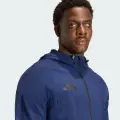 Ветровка Adidas TIRO TRAVEL WINDBREAKER темно-синяя KD3334