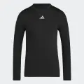 Компресійна футболка з довгим рукавом Adidas TECHFIT чорна JP2944