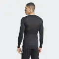 Компресійна футболка з довгим рукавом Adidas TECHFIT чорна JP2944