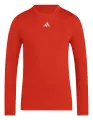 Компрессионная футболка с длинным рукавом Adidas TECHFIT красная KB0340