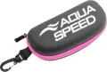 Чохол для окулярів для плавання Aqua Speed GOGGLE CASE чорно-рожевий 737-03
