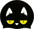 Шапочка для плавання дитяча Aqua Speed KIDDIE CAT чорно-жовта 142-07