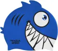 Шапочка для плавання дитяча Aqua Speed ZOO PIRANA синьо-біла 246-01