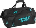 Сумка спортивна Aqua Speed DUFFEL BAG M 35L чорно-блакитна 141-74