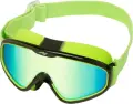 Очки для плавания детские Aqua Speed TIVANO FS MIRROR салатово-черные 736-38