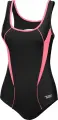 Купальник слитный женский Aqua Speed KATE антрацитово-коралловый 413-34