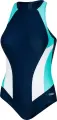 Купальник слитный женский Aqua Speed NINA темно-сине-бирюзово-белый 344-42