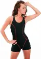 Купальник слитный женский Aqua Speed RITA черно-красный 362-16