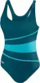 Купальник слитный женский Aqua Speed STELLA LADY темно-зелено-бирюзовый 299-08