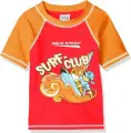 Футболка для плавання дитяча Aqua Speed ​​SURF-CLUB T-SHIRT червоно-жовтогаряча 383-31