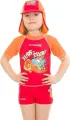 Футболка для плавання дитяча Aqua Speed ​​SURF-CLUB T-SHIRT червоно-жовтогаряча 383-31