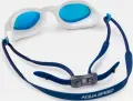 Окуляри для плавання з чохлом Aqua Speed ​​VORTEX MIRROR+CASE біло-блакитно-сині 230-51