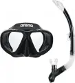 Набір для плавання (маска і трубка) Arena PREMIUM SNORKELING SET чорний 002018-505