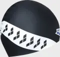 Шапочка для плавання Arena ICONS TEAM STRIPE CAP чорно-біла 001463-111