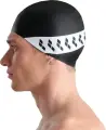 Шапочка для плавання Arena ICONS TEAM STRIPE CAP чорно-біла 001463-111