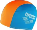 Шапочка для плавання дитяча Arena POLYESTER II JR блакитно-помаранчева 002468-730
