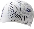 Шапочка для плавания Arena REVERSIBLE CAP двусторонняя бело-темно-сине-серая 003786-103