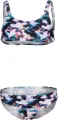 Купальник раздельный детский Arena TIE AND DYE BIKINI TOP бело-сине-розовый 006206-500