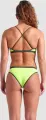 Купальник раздельный женский Arena ICONS BIKINI CROSS BACK SOLID лаймово-темно-зелено-белый 005037-660