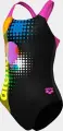 Купальник слитный детский Arena DOTS SWIMSUIT SWIM PRO BACK черно-розово-желтый 010745-559
