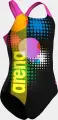 Купальник слитный детский Arena DOTS SWIMSUIT SWIM PRO BACK черно-розово-желтый 010745-559
