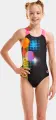 Купальник слитный детский Arena DOTS SWIMSUIT SWIM PRO BACK черно-розово-желтый 010745-559