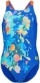 Купальник злитий дитячий Arena PAINTING SWIMSUIT V BACK синьо-оранжево-блакитний 010744-830