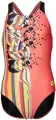 Купальник злитий дитячий Arena PALETTE SWIMSUIT SWIM PRO BACK коралово-чорний 007918-350