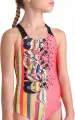 Купальник злитий дитячий Arena PALETTE SWIMSUIT SWIM PRO BACK коралово-чорний 007918-350
